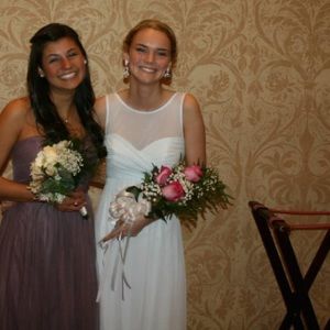 Bridesmaid blue dress